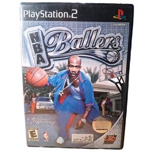 Vtg PlayStation 2 Ps2 NBA Ballers Video Game 2004 Complete w Case Disc Manual